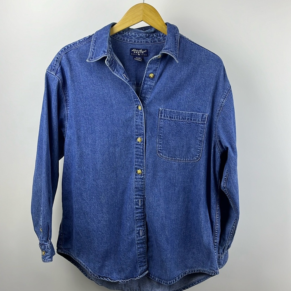 Eddie Bauer vintage denim long sleeve button up